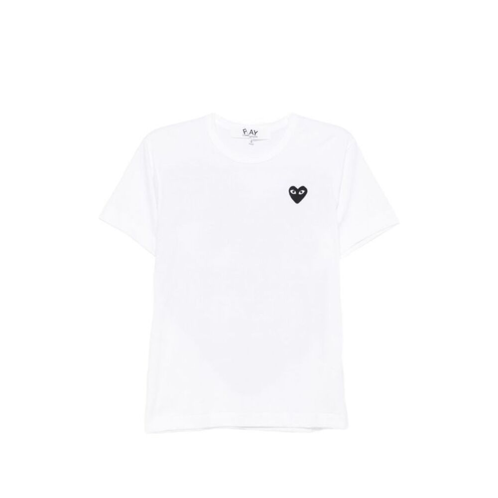 Comme Des Garçons Play Women Black Heart Cotton T-Shirt